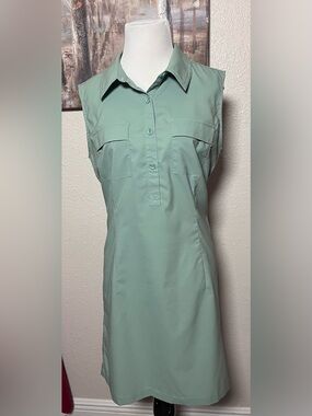 Reel Legends Sleeveless Collared Tunic Dress in Mint